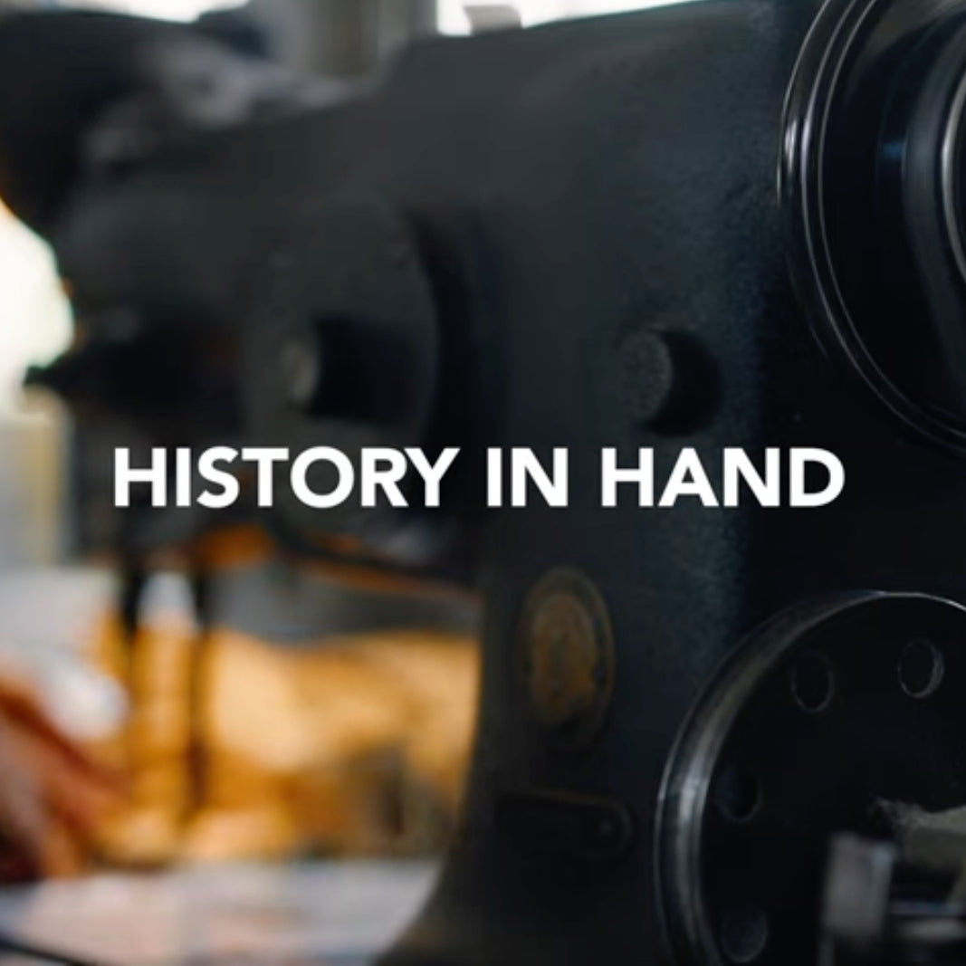 History in hand - an old sewing machine for leather gloves