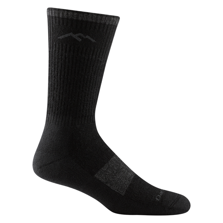 1405 men's hiking boot sock in color onyx with gray forefoot color block and darn tough signature